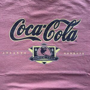 Coca Cola Made In Usa Vintage Soda Beverage 90s Atlanta Size 22x30 M Fits Like L